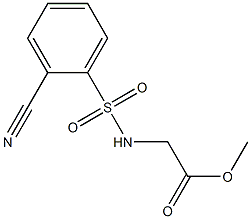 methyl {[(2-cyanophenyl)sulfonyl]amino}acetate 结构式