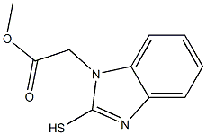 methyl 2-(2-sulfanyl-1H-1,3-benzodiazol-1-yl)acetate 结构式