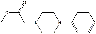 methyl 2-(4-phenylpiperazin-1-yl)acetate 结构式