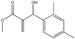 methyl 2-[(2,4-dimethylphenyl)(hydroxy)methyl]prop-2-enoate 结构式