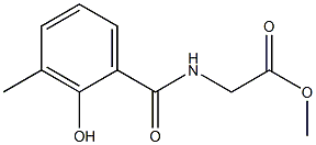 methyl 2-[(2-hydroxy-3-methylphenyl)formamido]acetate 结构式