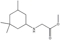 methyl 2-[(3,3,5-trimethylcyclohexyl)amino]acetate 结构式