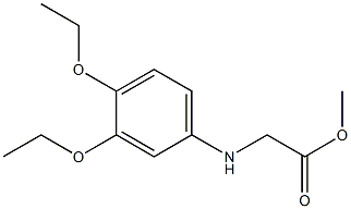 methyl 2-[(3,4-diethoxyphenyl)amino]acetate 结构式
