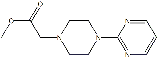 methyl 2-[4-(pyrimidin-2-yl)piperazin-1-yl]acetate 结构式