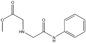 methyl 2-{[(phenylcarbamoyl)methyl]amino}acetate 结构式
