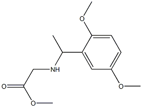 methyl 2-{[1-(2,5-dimethoxyphenyl)ethyl]amino}acetate 结构式