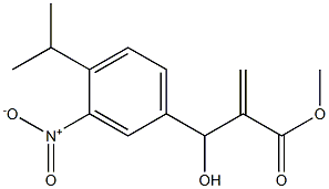 methyl 2-{hydroxy[3-nitro-4-(propan-2-yl)phenyl]methyl}prop-2-enoate 结构式