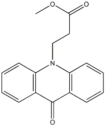 methyl 3-(9-oxo-9,10-dihydroacridin-10-yl)propanoate 结构式