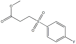 methyl 3-[(4-fluorobenzene)sulfonyl]propanoate 结构式