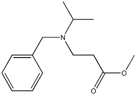 methyl 3-[benzyl(propan-2-yl)amino]propanoate 结构式