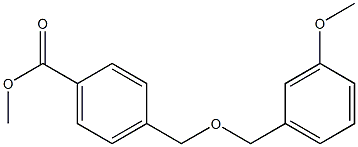 methyl 4-{[(3-methoxyphenyl)methoxy]methyl}benzoate 结构式