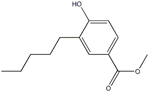 methyl 4-hydroxy-3-pentylbenzoate 结构式