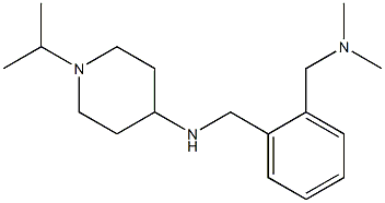N-({2-[(dimethylamino)methyl]phenyl}methyl)-1-(propan-2-yl)piperidin-4-amine 结构式