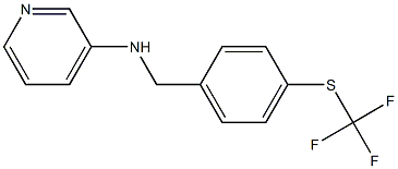 N-({4-[(trifluoromethyl)sulfanyl]phenyl}methyl)pyridin-3-amine 结构式