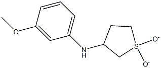 N-(1,1-dioxidotetrahydrothien-3-yl)-N-(3-methoxyphenyl)amine 结构式