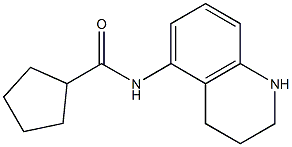 N-(1,2,3,4-tetrahydroquinolin-5-yl)cyclopentanecarboxamide 结构式