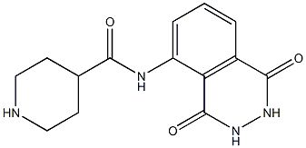 N-(1,4-dioxo-1,2,3,4-tetrahydrophthalazin-5-yl)piperidine-4-carboxamide 结构式