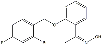 N-(1-{2-[(2-bromo-4-fluorophenyl)methoxy]phenyl}ethylidene)hydroxylamine 结构式