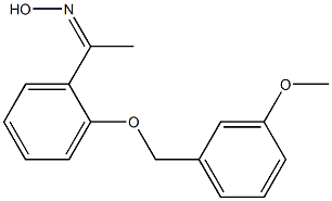 N-(1-{2-[(3-methoxyphenyl)methoxy]phenyl}ethylidene)hydroxylamine 结构式