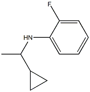 N-(1-cyclopropylethyl)-2-fluoroaniline 结构式