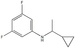 N-(1-cyclopropylethyl)-3,5-difluoroaniline 结构式