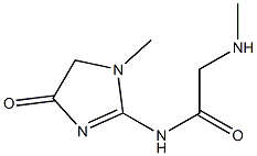 N-(1-methyl-4-oxo-4,5-dihydro-1H-imidazol-2-yl)-2-(methylamino)acetamide 结构式