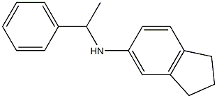 N-(1-phenylethyl)-2,3-dihydro-1H-inden-5-amine 结构式