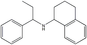 N-(1-phenylpropyl)-1,2,3,4-tetrahydronaphthalen-1-amine 结构式