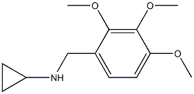 N-(2,3,4-trimethoxybenzyl)cyclopropanamine 结构式