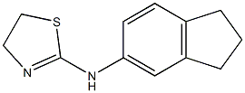 N-(2,3-dihydro-1H-inden-5-yl)-4,5-dihydro-1,3-thiazol-2-amine 结构式