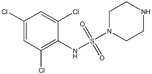 N-(2,4,6-trichlorophenyl)piperazine-1-sulfonamide 结构式