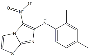 N-(2,4-dimethylphenyl)-5-nitroimidazo[2,1-b][1,3]thiazol-6-amine 结构式