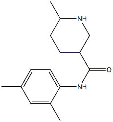 N-(2,4-dimethylphenyl)-6-methylpiperidine-3-carboxamide 结构式