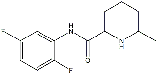 N-(2,5-difluorophenyl)-6-methylpiperidine-2-carboxamide 结构式