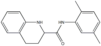 N-(2,5-dimethylphenyl)-1,2,3,4-tetrahydroquinoline-2-carboxamide 结构式