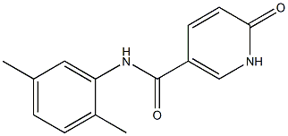 N-(2,5-dimethylphenyl)-6-oxo-1,6-dihydropyridine-3-carboxamide 结构式