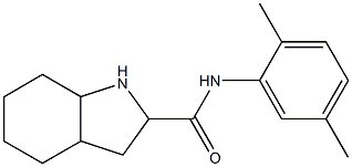 N-(2,5-dimethylphenyl)octahydro-1H-indole-2-carboxamide 结构式