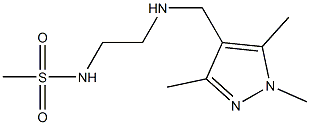 N-(2-{[(1,3,5-trimethyl-1H-pyrazol-4-yl)methyl]amino}ethyl)methanesulfonamide 结构式