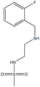 N-(2-{[(2-fluorophenyl)methyl]amino}ethyl)methanesulfonamide 结构式