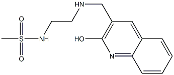 N-(2-{[(2-hydroxyquinolin-3-yl)methyl]amino}ethyl)methanesulfonamide 结构式