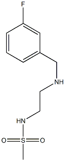 N-(2-{[(3-fluorophenyl)methyl]amino}ethyl)methanesulfonamide 结构式