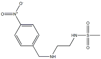 N-(2-{[(4-nitrophenyl)methyl]amino}ethyl)methanesulfonamide 结构式