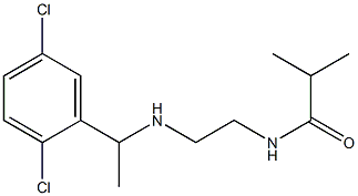 N-(2-{[1-(2,5-dichlorophenyl)ethyl]amino}ethyl)-2-methylpropanamide 结构式