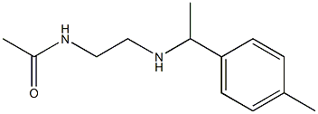 N-(2-{[1-(4-methylphenyl)ethyl]amino}ethyl)acetamide 结构式