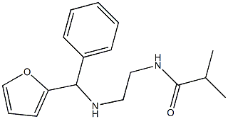 N-(2-{[furan-2-yl(phenyl)methyl]amino}ethyl)-2-methylpropanamide 结构式