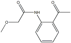 N-(2-acetylphenyl)-2-methoxyacetamide 结构式