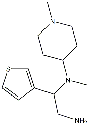 N-(2-amino-1-thien-3-ylethyl)-N-methyl-N-(1-methylpiperidin-4-yl)amine 结构式