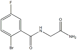 N-(2-amino-2-oxoethyl)-2-bromo-5-fluorobenzamide 结构式