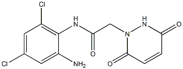 N-(2-amino-4,6-dichlorophenyl)-2-(3,6-dioxo-1,2,3,6-tetrahydropyridazin-1-yl)acetamide 结构式