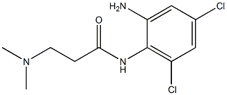 N-(2-amino-4,6-dichlorophenyl)-3-(dimethylamino)propanamide 结构式